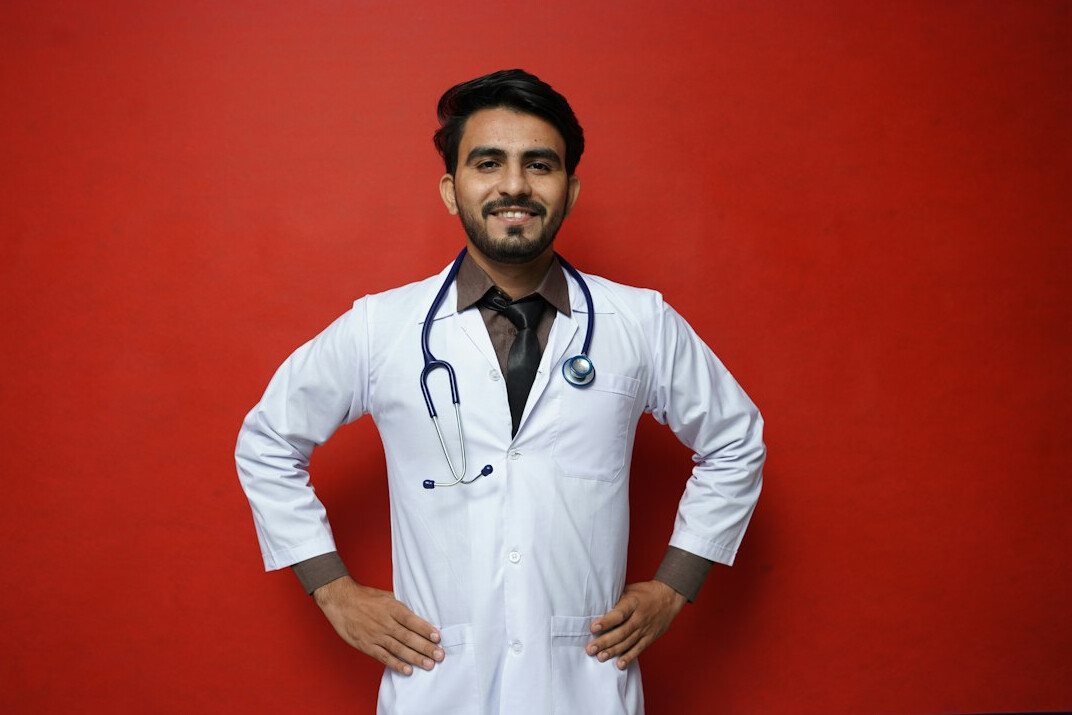 Portrait of a man doctor of family medicine