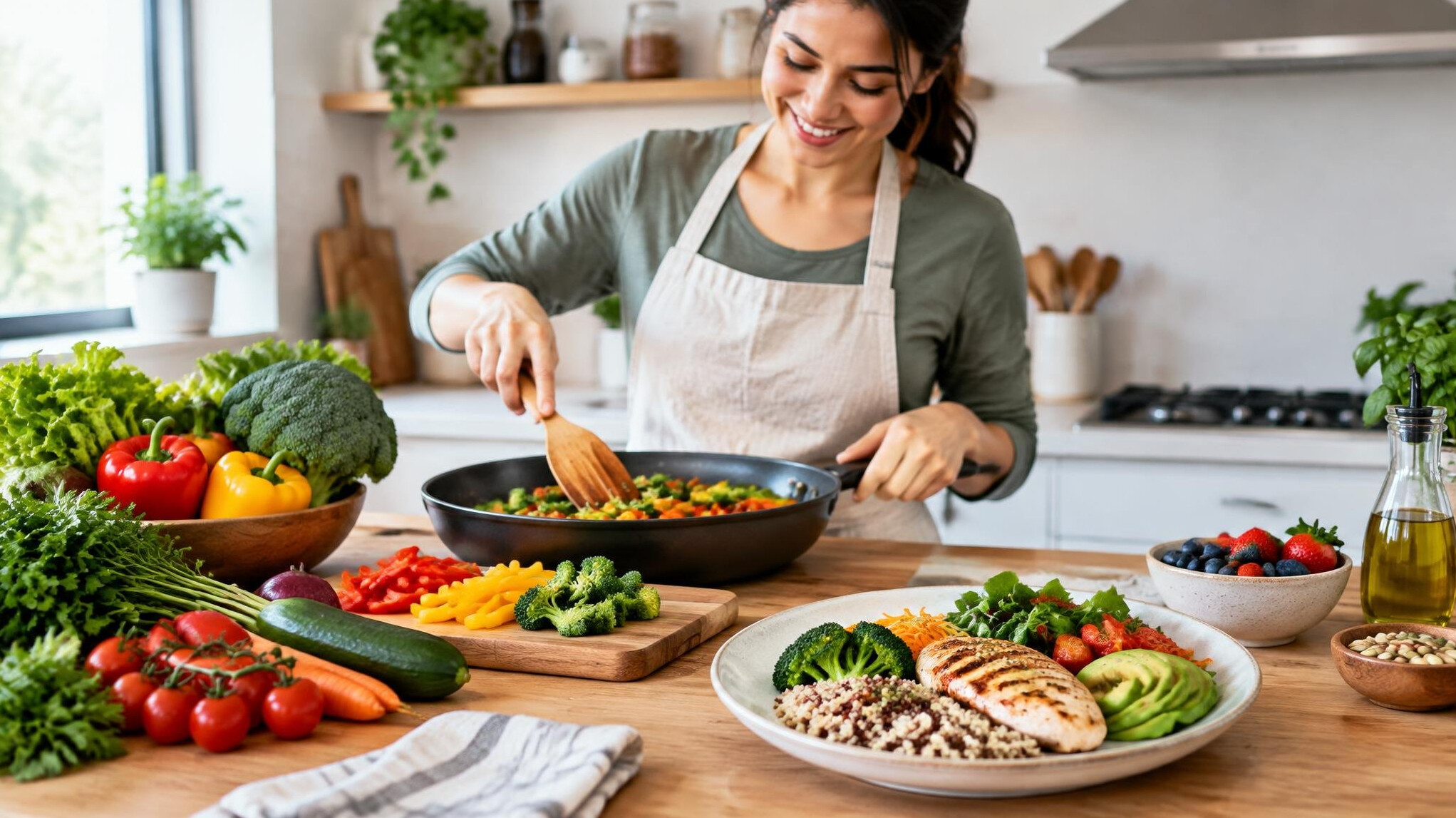 healthy meal preparation